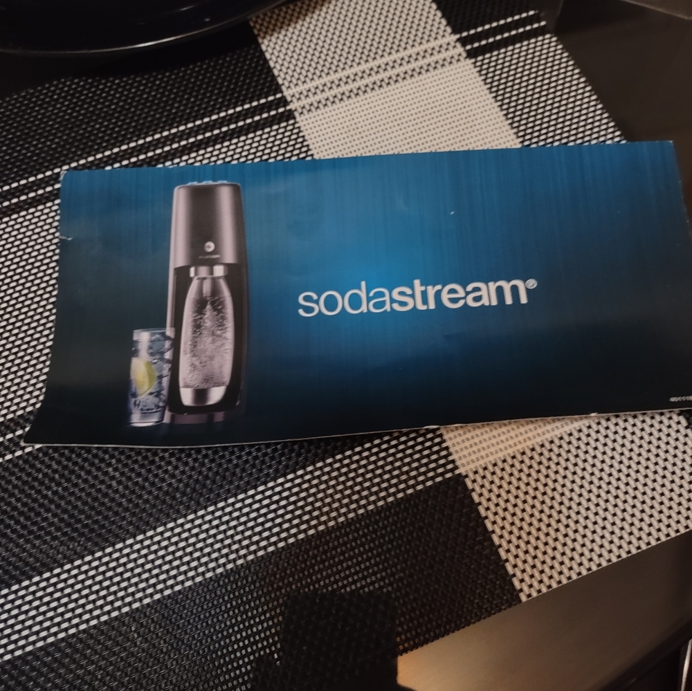 Soda stream machine with 3 setting black